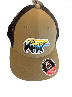 Avalanche Go Outside Brown & Black Mesh Trucker Hat